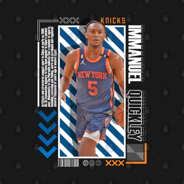 Immanuel Quickley Paper Poster Version 10 by art.Hamdan