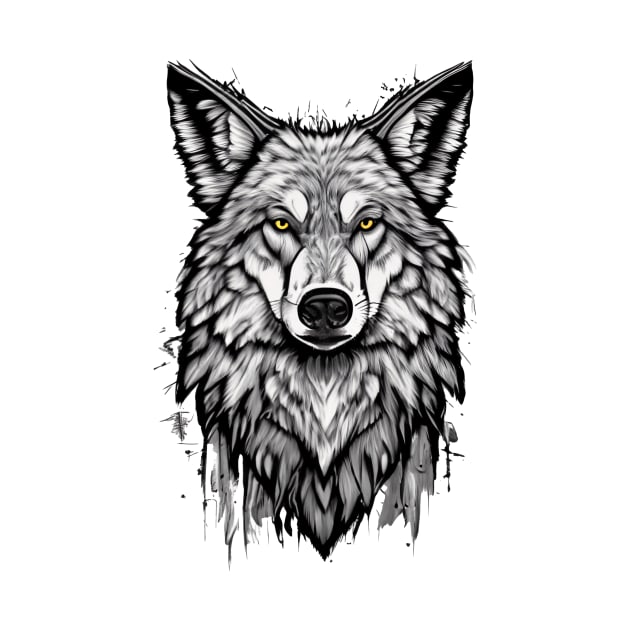 Mystical Wolf Art by Elle Beth Art