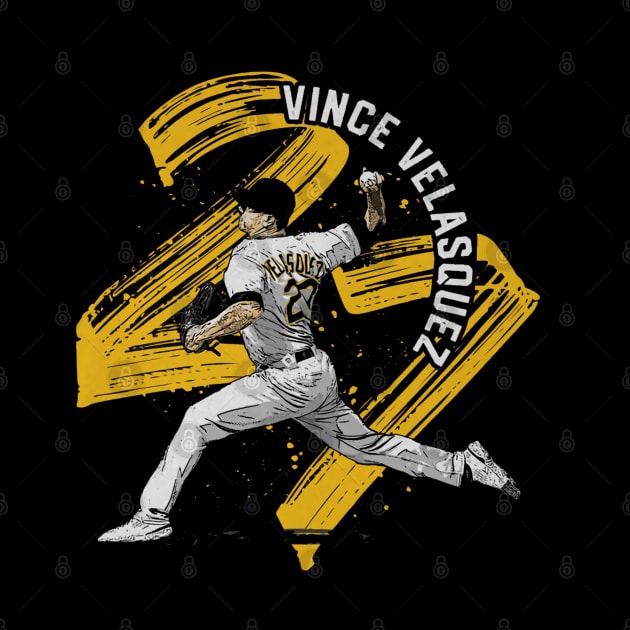 Vince Velasquez Pittsburgh Brush by ganisfarhan