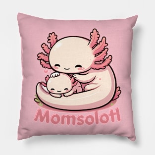 Cute momsolotl axolotl mom Pillow