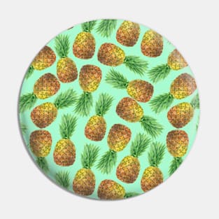 Pineapples watercolor 2 Pin