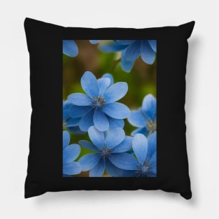 Beautiful Blue Flowers, for all those who love nature #91 Pillow