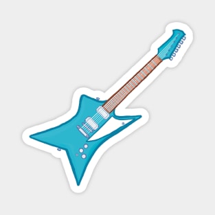 Electric blue guitar Magnet