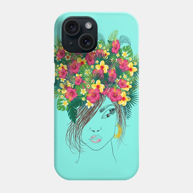 Beautiful strong floral women Phone Case by Maia Pretty Designs