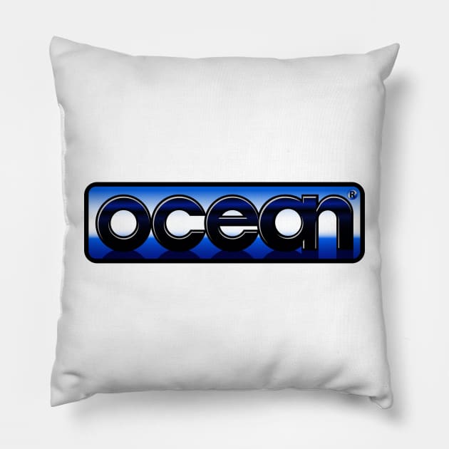 Ocean Pillow by Retro8Bit Fashion Store
