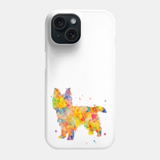 Australian Terrier Dog Watercolor Painting Phone Case