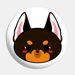 Cute Doberman Dog Pin