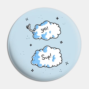 YO! cloud friends Pin