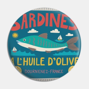 Sardines - Vintage tin by Cecca Designs Pin