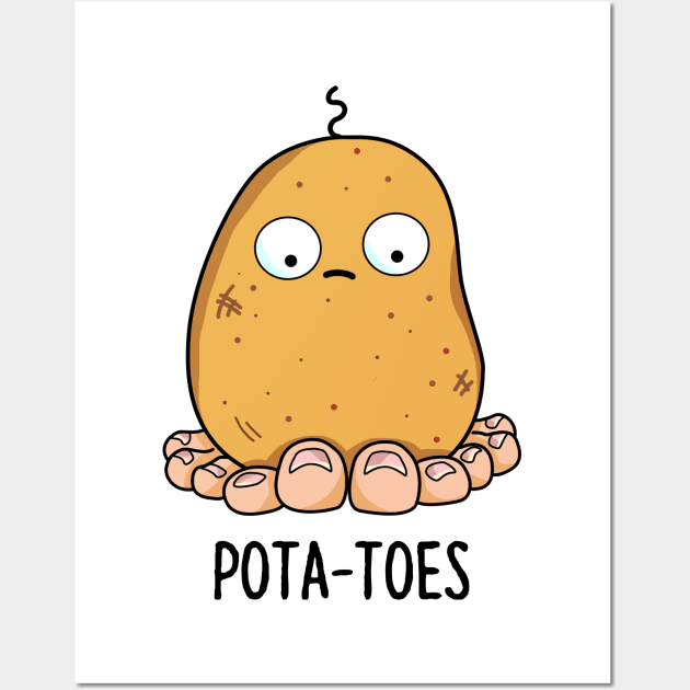 Potatoes Cute Potato With Toes Pun