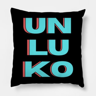 UNLUKO DAY, LUCK JINX Pillow