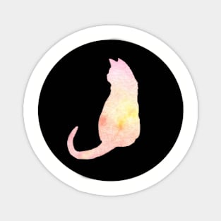 Cat - Soft Summer Silhouette Magnet