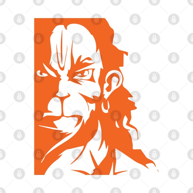 Hanuman Hindu God Jai Shri Ram by alltheprints