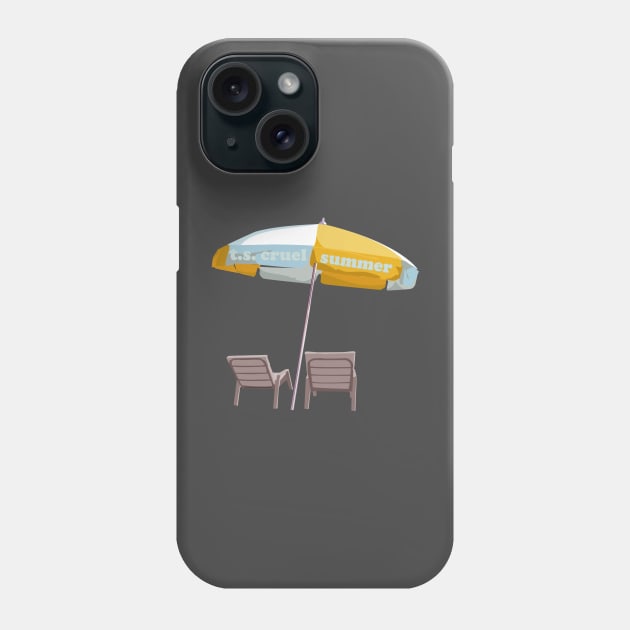 T.S. Cruel Summer Umbrella Phone Case by Maries Papier Bleu