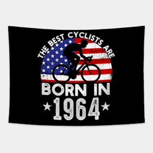 60 Year Old Cyclist. Born in 1964 60th Birthday Cycling Tapestry