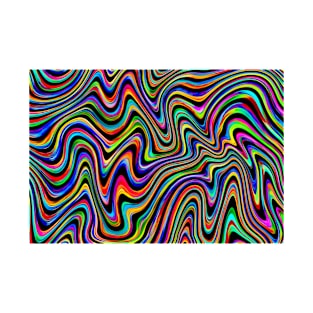 trippy dippy swirls and waves T-Shirt