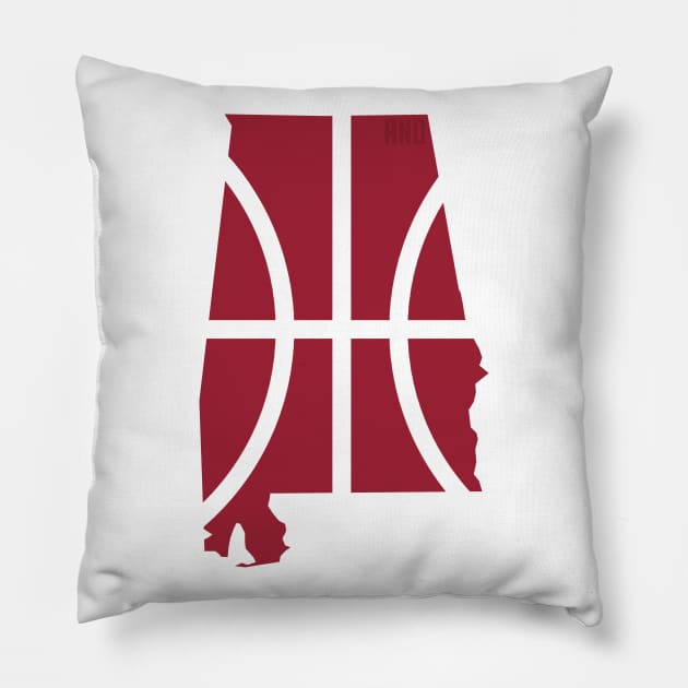 Alabama Basketball Pillow by And1Designs