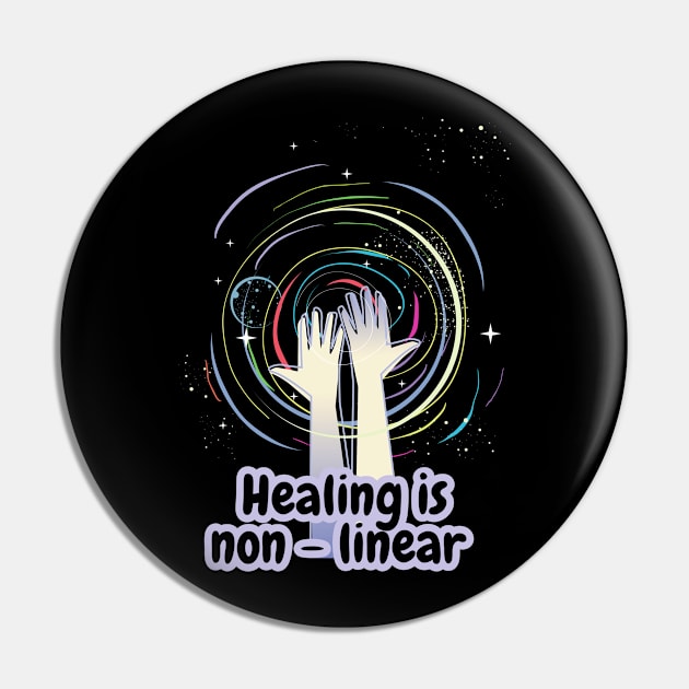 Healing is non linear- mental health awareness illustration Pin by FunartsbyM