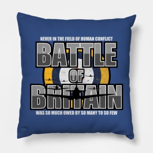 Battle of Britain Spitfire (distressed) Pillow