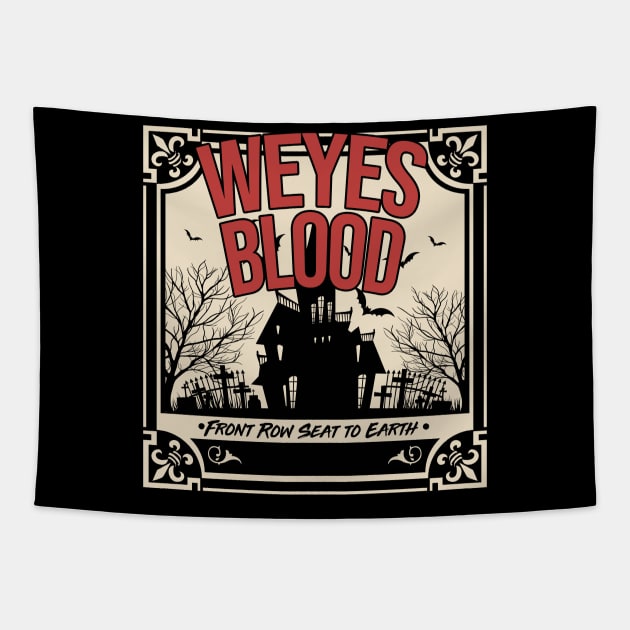 Weyes Blood front row seat to earth Tapestry by lefteven