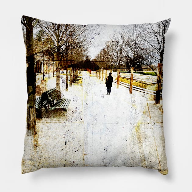 A Day in the Park Pillow by marcschuster