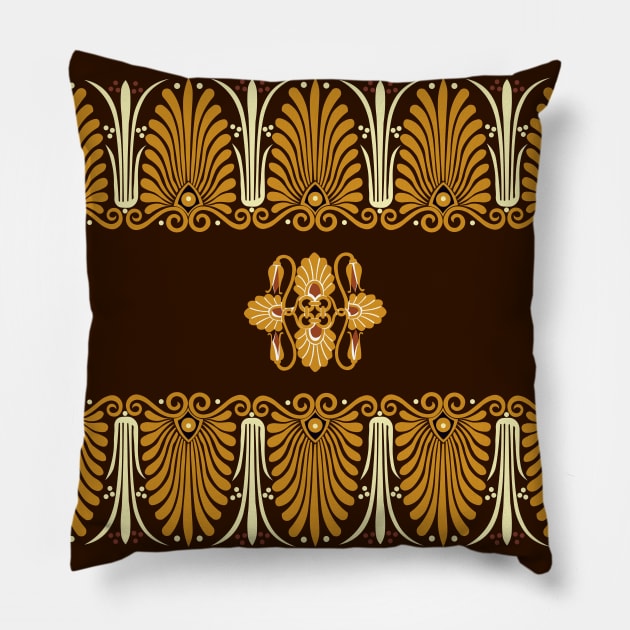 Ancient Greek Pattern #1 Pillow by GreekTavern