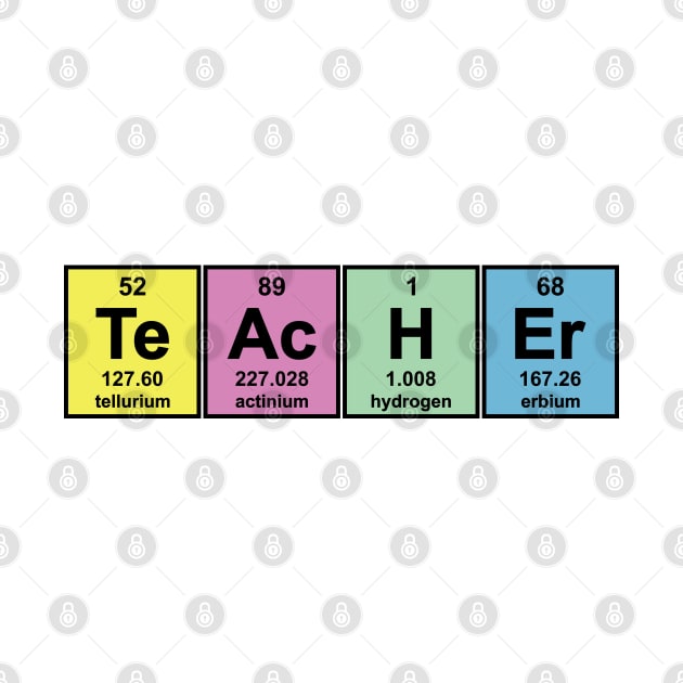 Science Teacher Chemical Elements by ScienceCorner