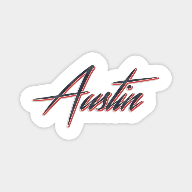 Austin City Magnet by PowelCastStudio