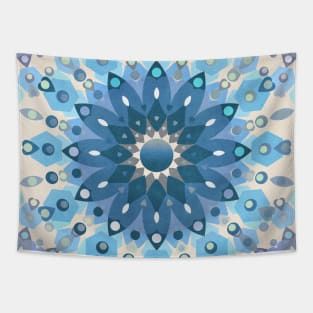 Frozen Mandala Flower Tapestry