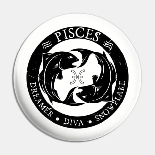 Savage Pisces Zodiac Antisocial Astrology Pin