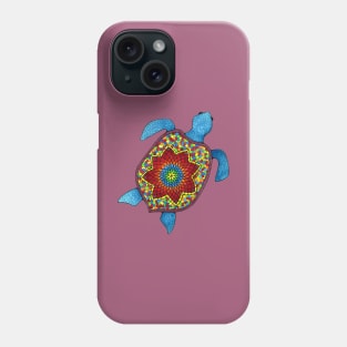 Turtley Awesome Mosaic Watercolor Turtle Phone Case