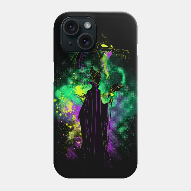 Maleficent Art Phone Case by Donnie