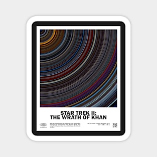 minimal_Star T.rek II - The Wrath of K.han Abstract Circular Art Movie Magnet