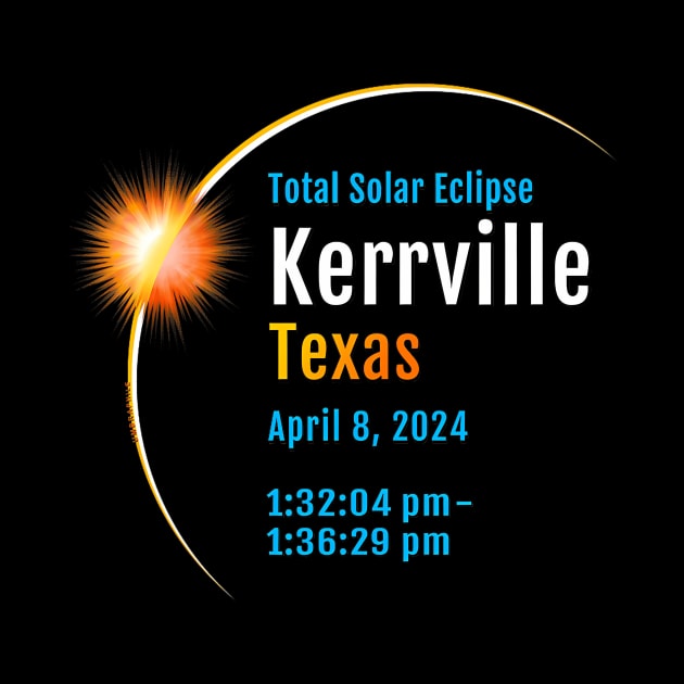 Kerrville Texas Tx Total Solar Eclipse 2024 1 by SanJKaka