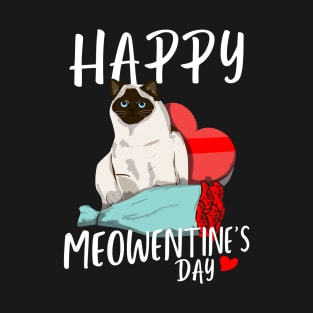 Cat Love Meow Happy Meowentines Day Gift T-Shirt