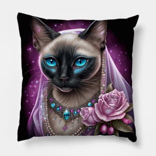 High Class Siamese Diva Pillow