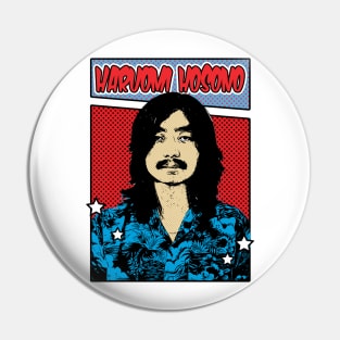 Haruomi Hosono 80s Pop Art Comic Style Pin