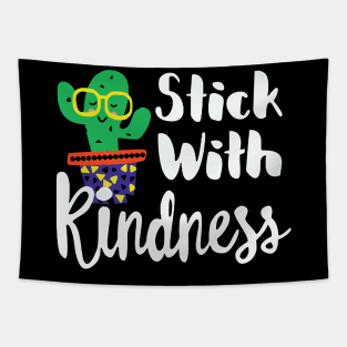 Funny Cactus Stick with kindness Orange Gift Unity Day Tapestry