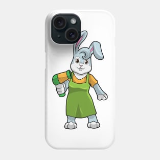 Rabbit as Hairdresser with Hairdryer Phone Case