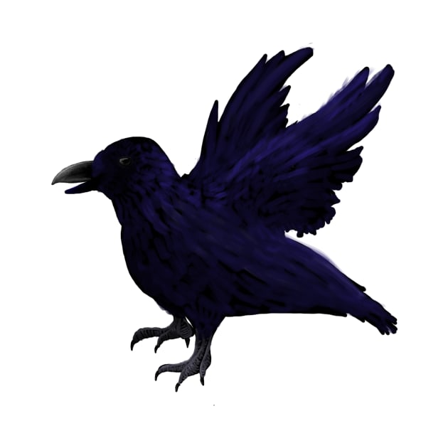 Raven Taking Flight by FernheartDesign