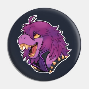 Purple reptile smile Pin