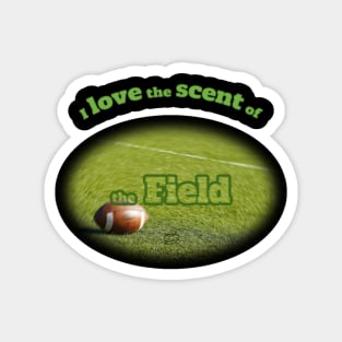 Football in the field Magnet