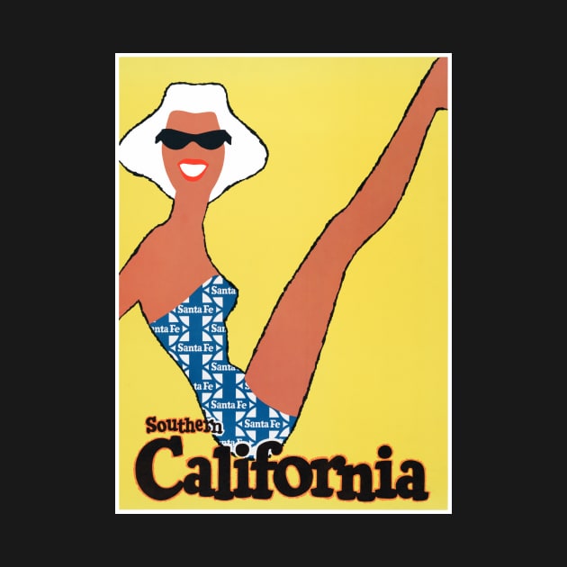 Vintage Travel Poster Southern California USA by vintagetreasure