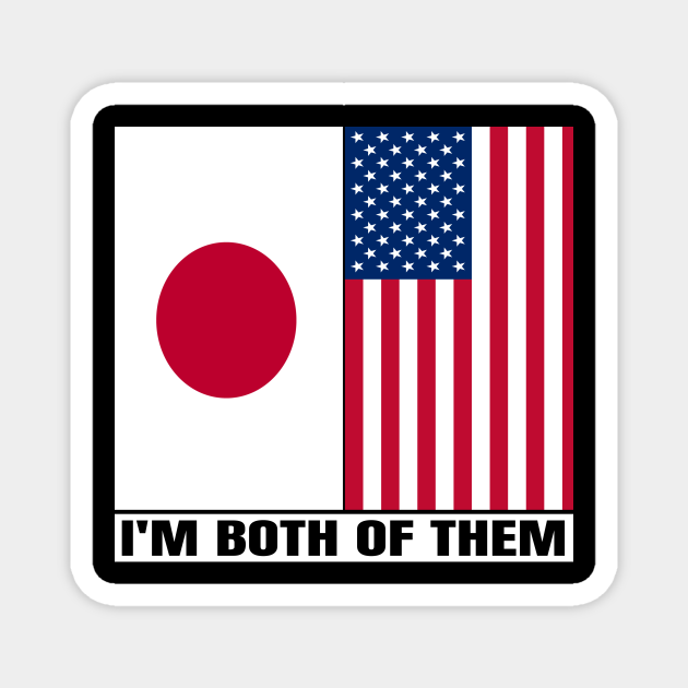 Half American Half Japanese Heritage Japan Roots & USA DNA Family Flag