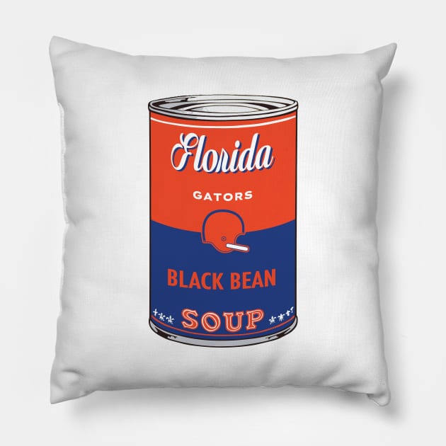 Florida Gators Soup Can Pillow by Rad Love