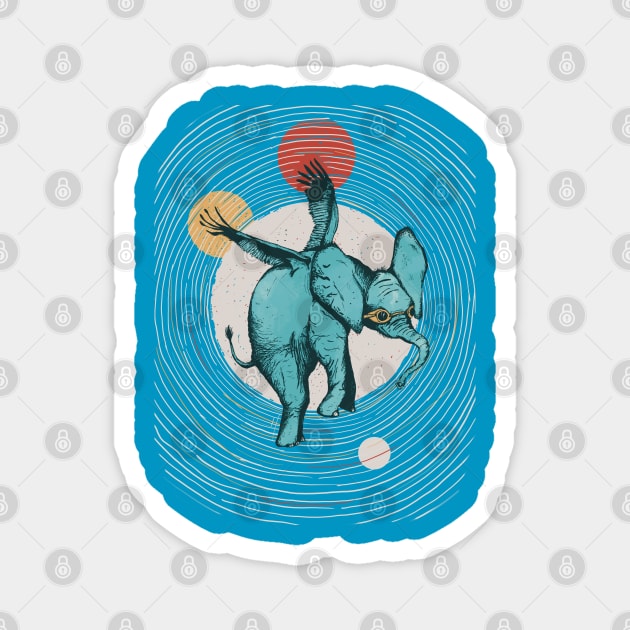 Flying elephant. Magnet by Ekenepeken