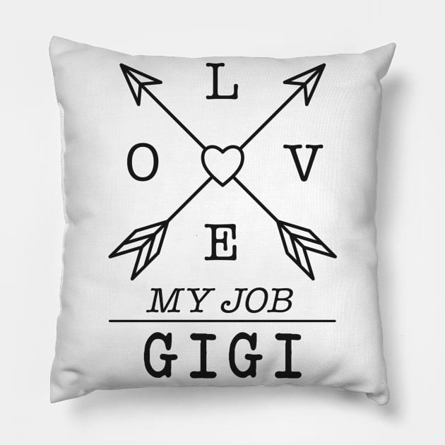 Gigi profession Pillow by SerenityByAlex