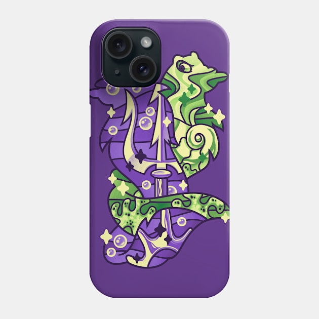 Magical Silhouettes Ursula Phone Case by GillesBone