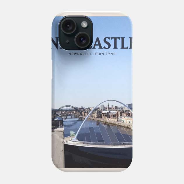 Visit Newcastle Phone Case by Mercury Club