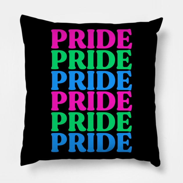 PRIDE Polysexual Flag Pillow by jverdi28